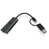 Icy Box USB Type-C/Type-A zu 2.5 Gigabit Ethernet LAN Adapter