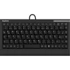KeySonic ACK-595C+ kabelgebundene Mini Tastatur - QWERTZ DE - schwarz