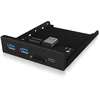 ICY BOX IB-HUB1417-i3 Frontpanel mit USB 3.0 Type-C und Type-A Hub mit...
