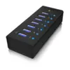 ICY BOX IB-AC618 - 7 Port USB 3.0 Hubmit USB Ladeport