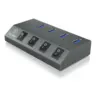 ICY BOX IB-HUB1405 - 4 Port USB 3.0 Hub und Ladegerät
