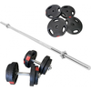 GORILLA SPORTS Langhantel Langhantelset Kunststoff Gripper Set
