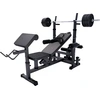 GORILLA SPORTS® Hantelbank mit Gewichten - 170 cm Hantelstange, 40/70/...