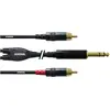 Cordial Cfy 3 Vcc (3 m, 6.3mm Klinkenkabel, Cinch Kabel), Audiokabel