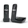 Gigaset AS690A Duo, Analoges/DECT-Telefon, Kabelloses Mobilteil, 100 E...