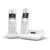 Gigaset AS690A Duo, Analoges/DECT-Telefon, Kabelloses Mobilteil, 100 E...