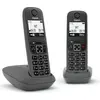 Gigaset AS490 Duo, Analoges/DECT-Telefon, Kabelloses Mobilteil, Freisp...