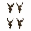 Mirabeau Dekohaken Haken 4er Set Deer antikbraun, Wandhaken