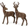 LOBERON Mirabeau Weihnachtsfigur Hirsch 2er Set Cagny antikbraun (2er ...