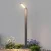 SOGOOD doporro LED Gartenleuchte Wegeleuchten Außenlampe Sandgrau Dunk...