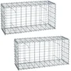 ESTEXO Gabionenzaun Gabionen 100x50x30 cm 2er Set Stein Korb Gitter Me...