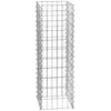 ESTEXO Gabionenzaun Gabione Gabionensäule Säule 100 cm Höhe 4 Eck Stei...
