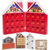 Brubaker Wiederverwendbarer Adventskalender aus Holz zum Befüllen - Ro...