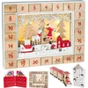 Brubaker Wiederverwendbarer Adventskalender aus Holz zum Befüllen - We...