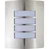 LICHT-ERLEBNISSE Wandlampe außen Hof Terrasse IP44 Silber E27 Edelstah...