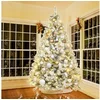 Salcar Künstlicher Weihnachtsbaum 180 cm Tannenbaum mit Schnee und Lic...