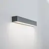 Arcchio LED-Außenwandlampe Lengo, 50 cm, 1-flg., grau, CCT