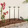 Lindby LED-Solarleuchte Lyris, 3er-Set, schwarz, Alu, 3.000K