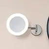 Lucande LED-Kosmetikspiegel Fyria, chrom, Stahl, CCT
