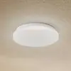Lindby LED-Außendeckenleuchte Kirkola, 3000 K, Ø 26 cm, weiß