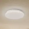 Lindby LED-Außendeckenleuchte Kirkola, 4000 K, Ø 26 cm, weiß