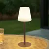 Lindby LED-Akkulampe Azalea schwarz Alu CCT höhenverstellbar