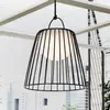 Lindby LED-Akku-Außenhängeleuchte Levino, schwarz, Metall