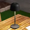 Lindby LED-Akku-Tischleuchte Arietty, schwarz, dimmbar, IP65