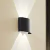 Lindby LED-Außenwandleuchte Ithan, 2-flg., anthrazit, 12 cm