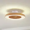 Lindby LED-Deckenventilator Teleo, Ø58 cm, holz, DC, Tuya