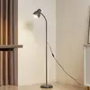 Lindby Stehleuchte Tebbi, grau, Metall, Höhe 150 cm