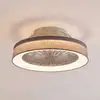 Lindby LED-Deckenventilator Mace, grau, Ø 47 cm, leise, CCT