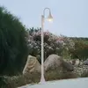 Lindby Außenleuchte Daphne, 220 cm, weiß, Metall, E27