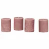 LOBERON Mirabeau Stumpenkerze Kerze 4er Set Virrans rosa (4er Set, 4er...