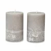 LOBERON Mirabeau Stumpenkerze Kerze 2er Set Oviedo taupe (2er Set, 2er...