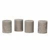 LOBERON Mirabeau Stumpenkerze Kerze 4er Set Virrans taupe (4er Set, 4e...