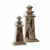 Mirabeau Dekoobjekt Deko-Leuchtturm 2er Set Bourgneuf braun/schwarz