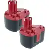 vhbw 2x Akku Ersatz für Bosch 2607335279, 2607335268, 2607335509, 2607...