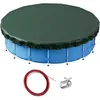 Wiltec Poolabdeckung rund Ø 520 cm, 200 g/m² PE, UV-beständige Abdeckp...