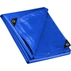 Wiltec wetterfeste Abdeckplane blau, wasserfeste Plane mit Ösen 3 x 2 ...
