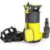 Wiltec, Wasserpumpe, 3in1 Flachsaugpumpe 750W Schmutzwasserpumpe 14000...