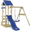 Spielturm Wickey TinyWave mit Rutsche und Sandkasten in Blau