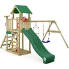 Spielturm Wickey MultiFlyer Light mit Schaukel und Rutsche in Grün