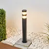 Lindby LED-Wegelampe Lanea, 60 cm, schwarz, Edelstahl, IP44