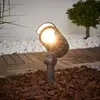 Lucande LED-Erdspießstrahler Beatrix, anthrazit, Alu, 45,7cm