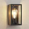 Lindby Außenwandlampe Filimon, anthrazit, 22 cm, IP44, E27