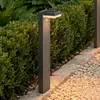 Lindby LED-Solar-Pollerleuchte Chioma, anthrazit, Sensor