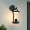 Lucande Außenwandlampe Cassian, 36,5cm, anthrazit, IP54, E27