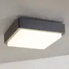 Lindby LED-Außendeckenlampe Nermin, 22 cm, IP65, eckig