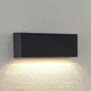 Lindby LED-Außenwandleuchte Jarte, 24 cm, down, grau, IP65